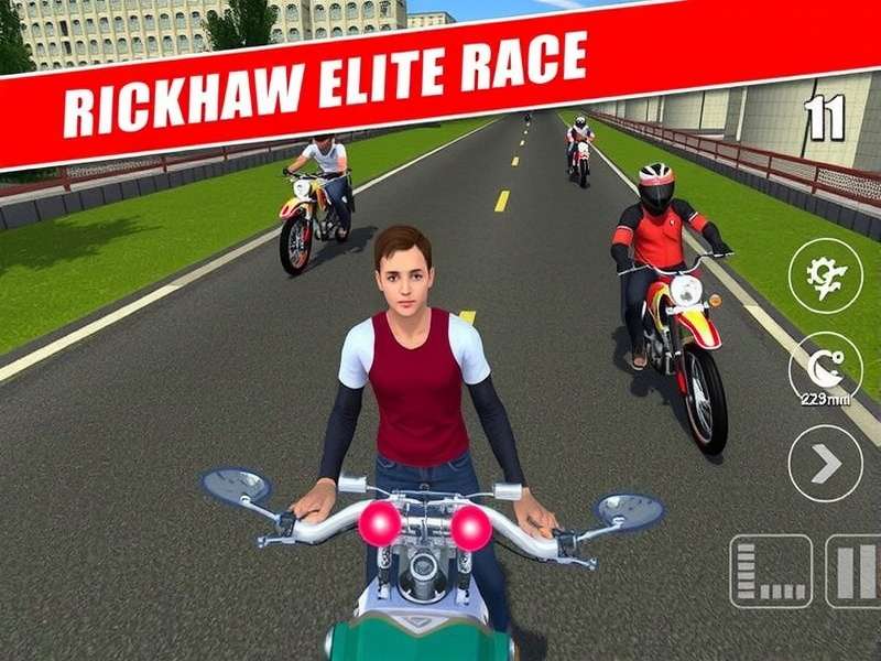 Rickshaw Elite Race Gameplay Screenshot